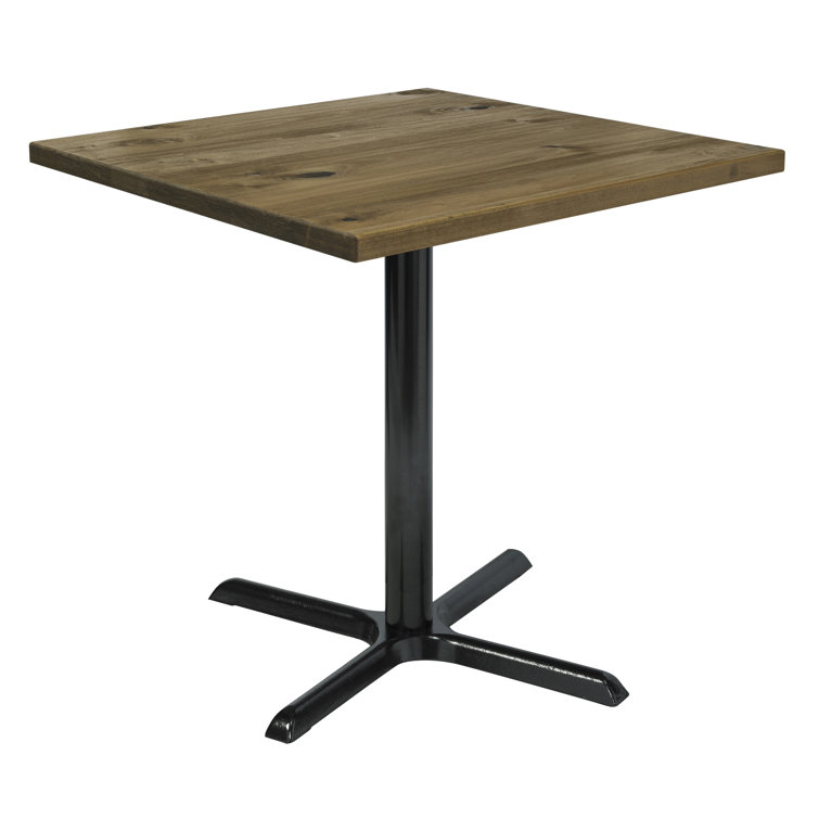 Urban Loft 42" Square Reclaimed Wood Counter Table in Natural Vintage