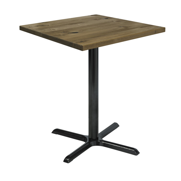 Urban Loft 42" Square Reclaimed Wood Counter Table in Natural Vintage