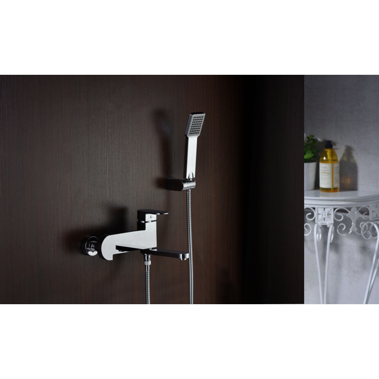 Echo Chrome Wall Mounted Handheld Shower Faucet Set