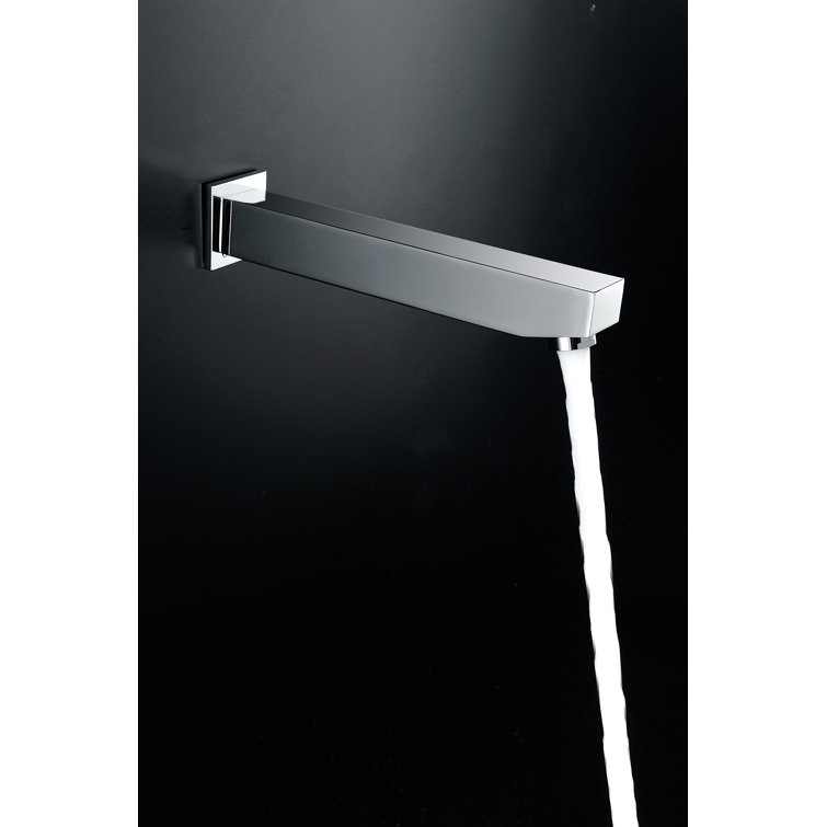 Polished Chrome Wall Mounted Rain Shower Faucet Set