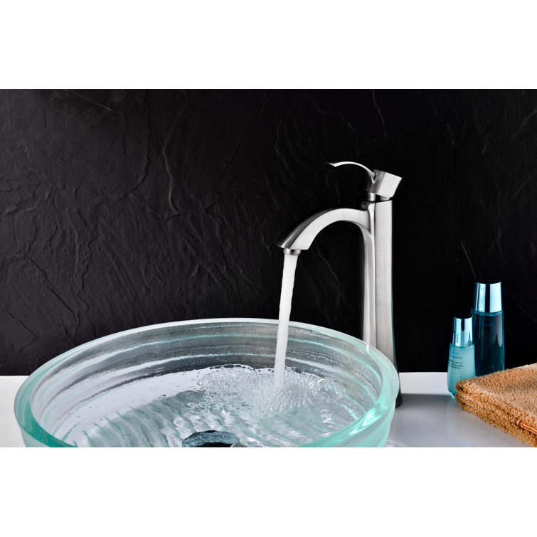 Harmony Series Brushed Nickel Minimalist Vessel Bathroom Faucet