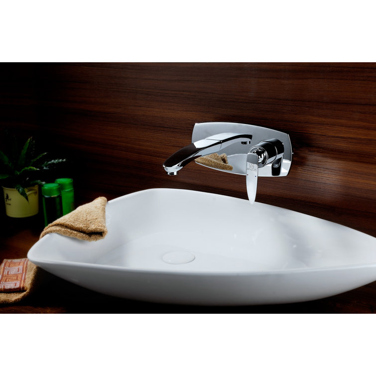 Voce Series Polished Chrome Wall Mount Bathroom Faucet