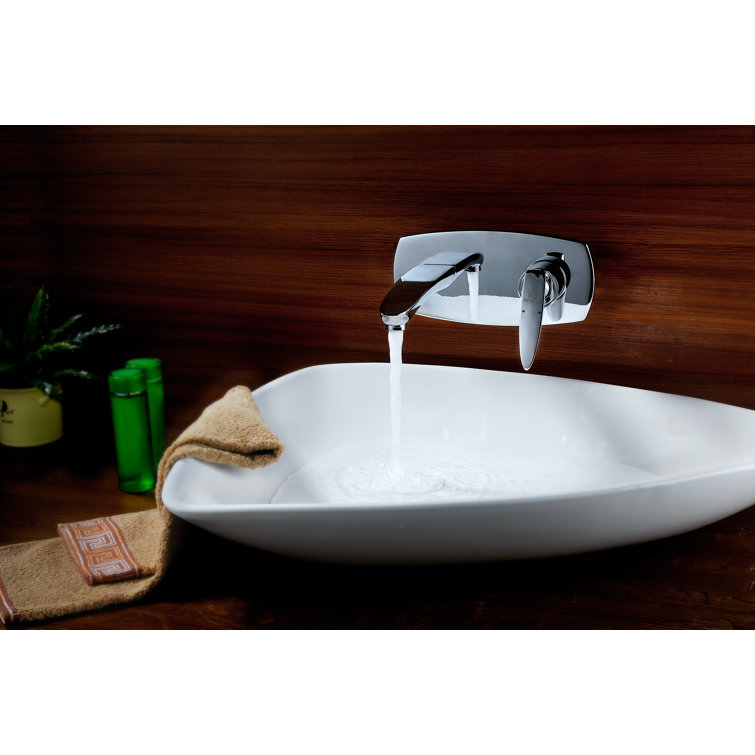 Voce Series Polished Chrome Wall Mount Bathroom Faucet