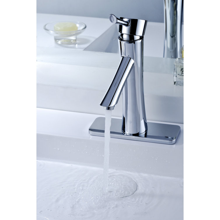 Sage Polished Chrome Single-Handle Bathroom Faucet with Drain Assembly