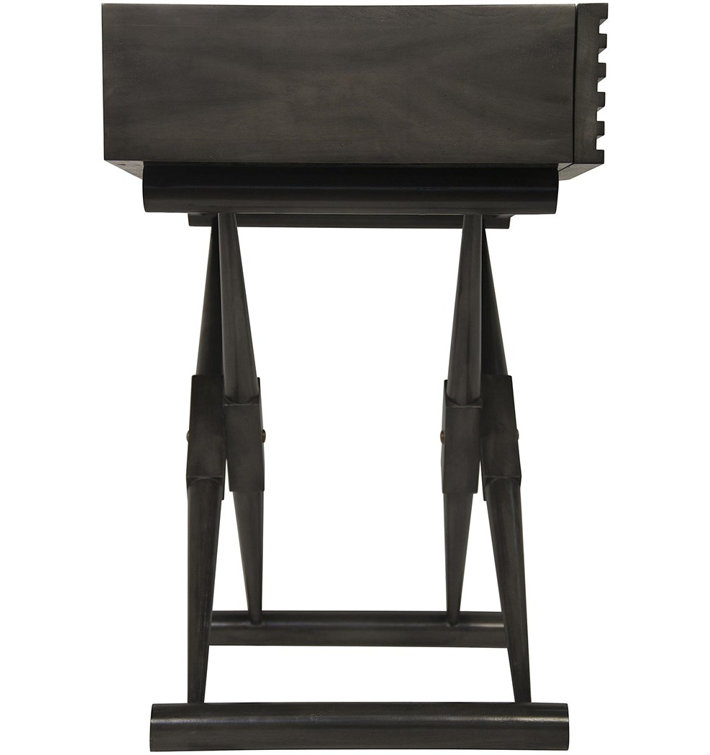 Zanta Pale Solid Wood Rectangular End Table with Storage