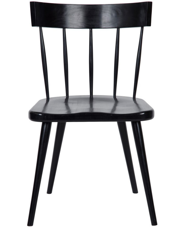 Esme Classic Windsor Back Side Chair in Hand-Rubbed Black
