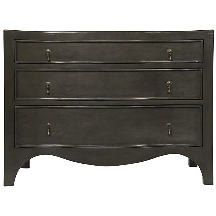 Mid-Century Brown Mahogany 3-Drawer Dresser