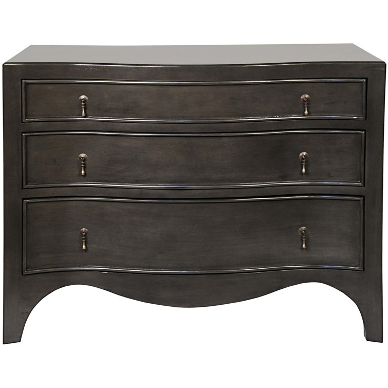 Mid-Century Brown Mahogany 3-Drawer Dresser