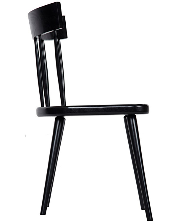 Esme Classic Windsor Back Side Chair in Hand-Rubbed Black