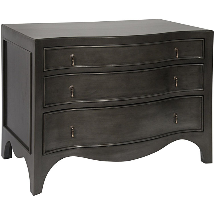 Mid-Century Brown Mahogany 3-Drawer Dresser