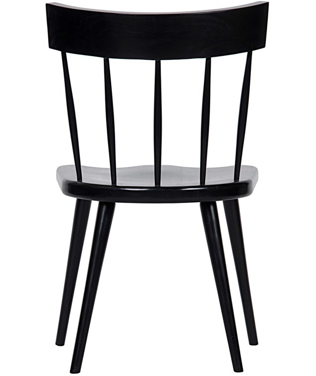 Esme Classic Windsor Back Side Chair in Hand-Rubbed Black