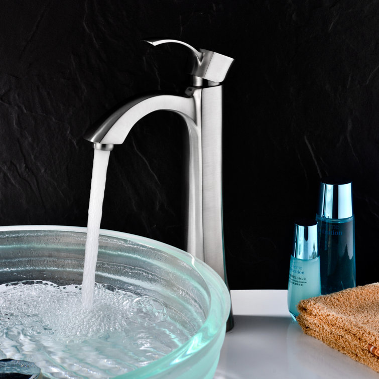 Harmony Series Brushed Nickel Minimalist Vessel Bathroom Faucet