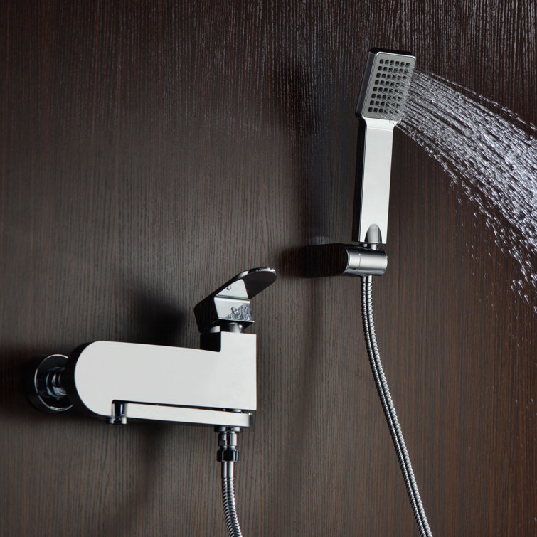 Echo Chrome Wall Mounted Handheld Shower Faucet Set