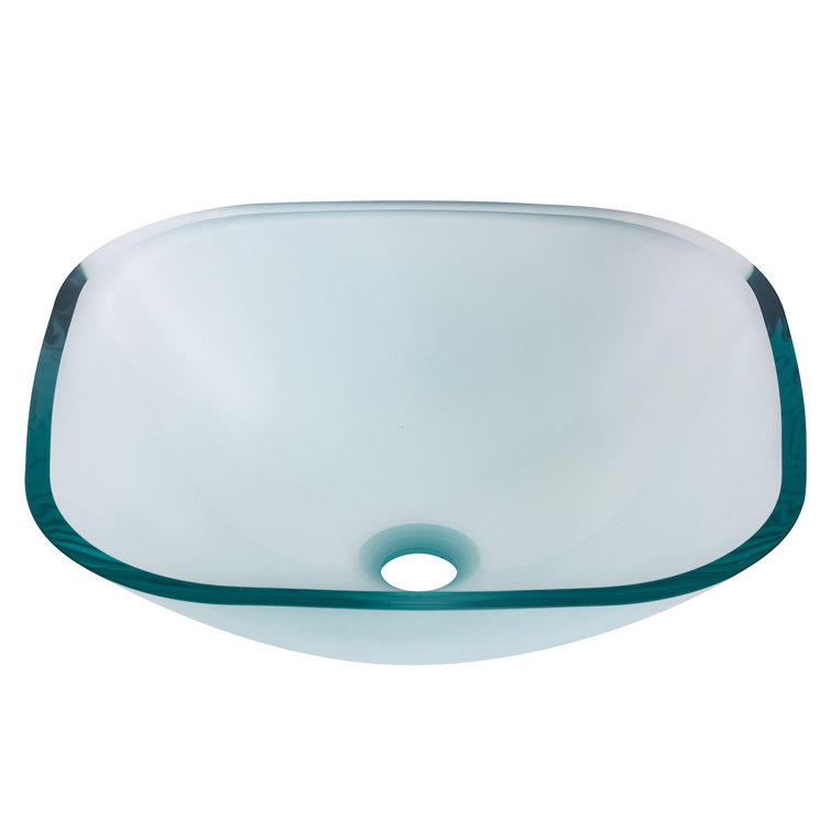 Diaccio Clear Glass Round Vessel Bathroom Sink