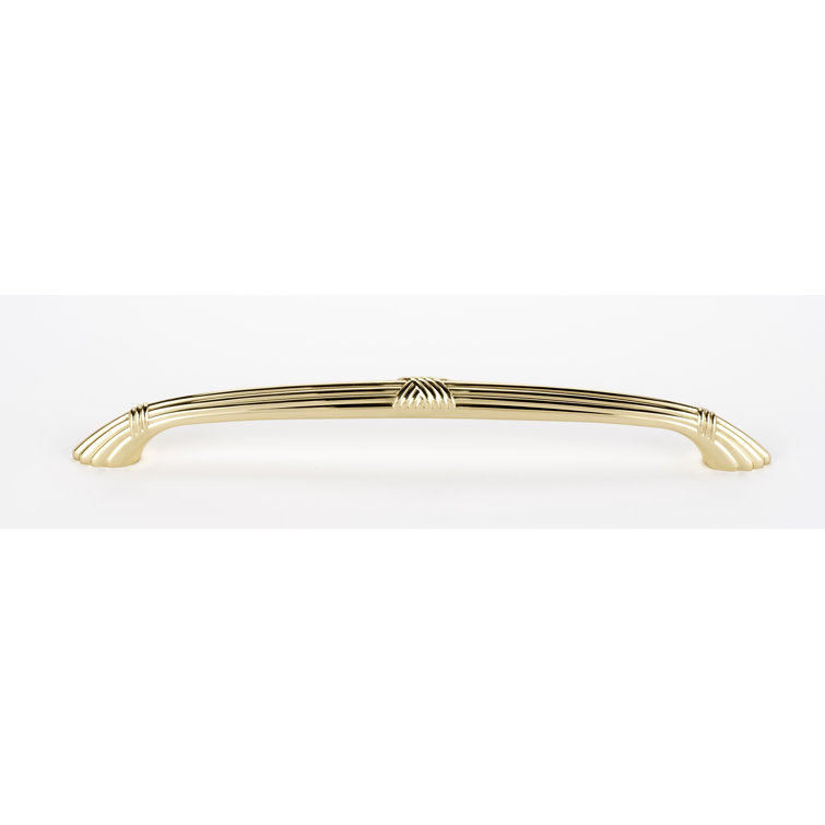 Polished Brass Traditional Appliance Pull with Mounting Hardware