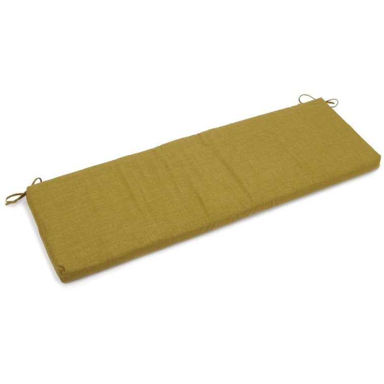 Avocado Green Outdoor Bench Cushion with UV Resistant Fabric