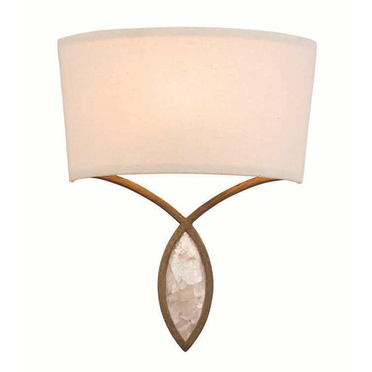 Sayville Distressed Gold Flush Mounted Sconce