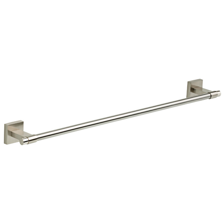 Maxted 24" Brushed Nickel Wall Mounted Towel Bar