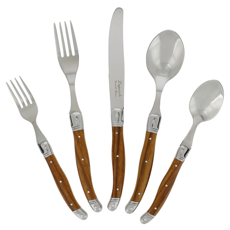 Industrial Brown Stainless Steel 20-Piece Dinner Fork Set