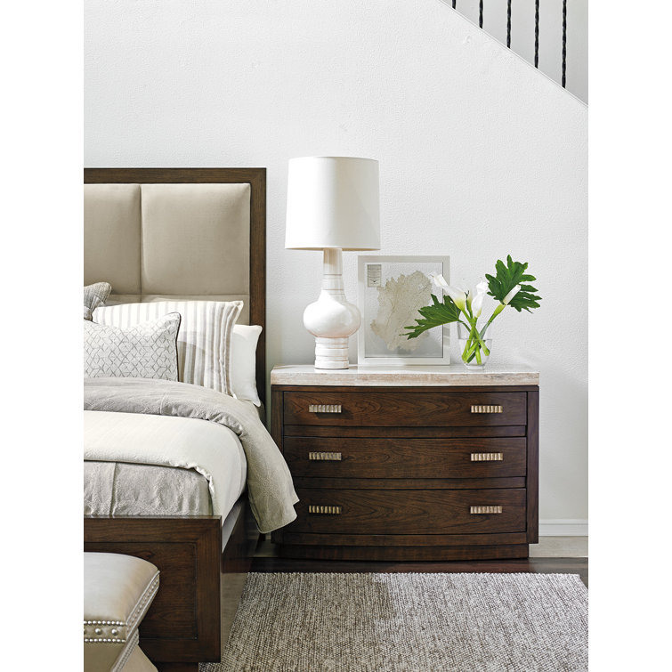 Gray 44" Contemporary Dovetail Drawer Bachelor's Chest