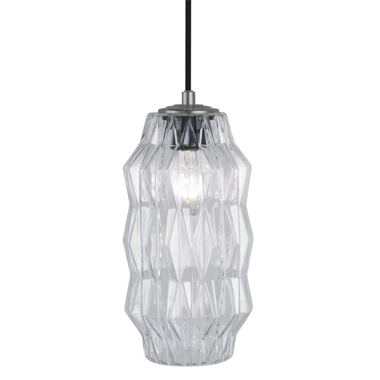 Mimo Mini 1-Light LED Pendant in White Handblown Glass