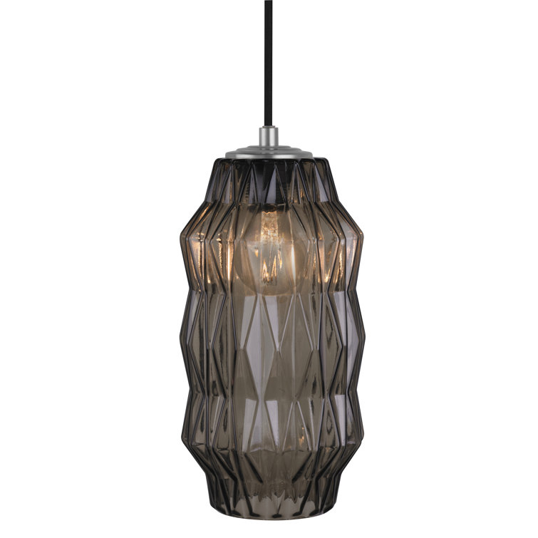 Mini Faceted Bronze Glass Pendant Light