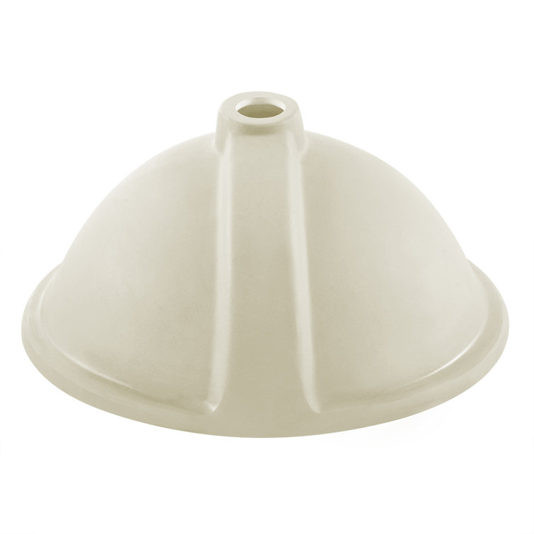 Monaco 18-Inch White Ceramic Oval Undermount Bathroom Sink