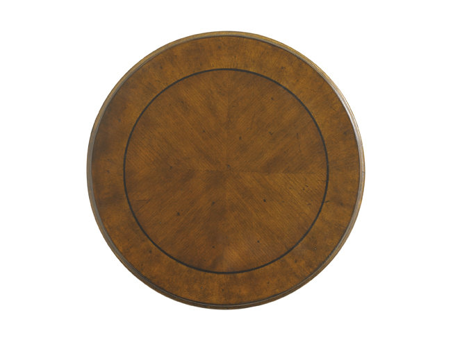 Transitional Bali Hai Belize 19'' Drum End Table with Storage