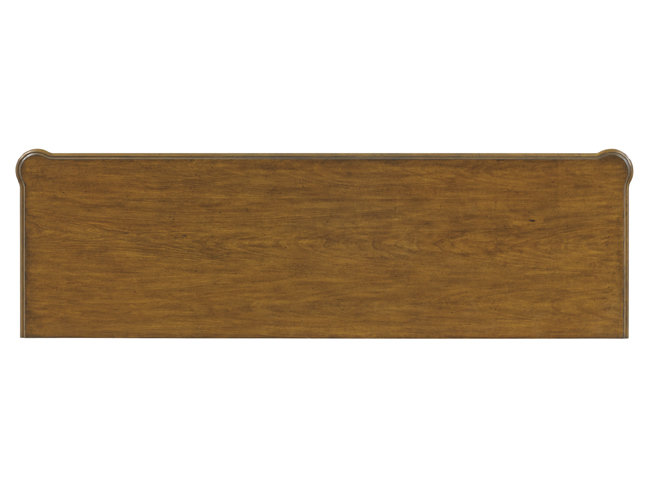 Brown Woven Raffia 9-Drawer Traditional Dresser