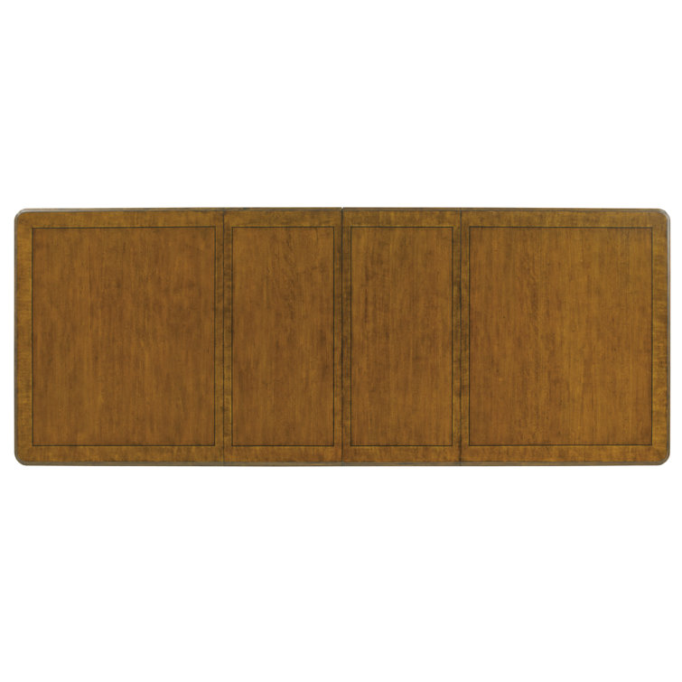 Brown Rectangular Extendable Wood Dining Table