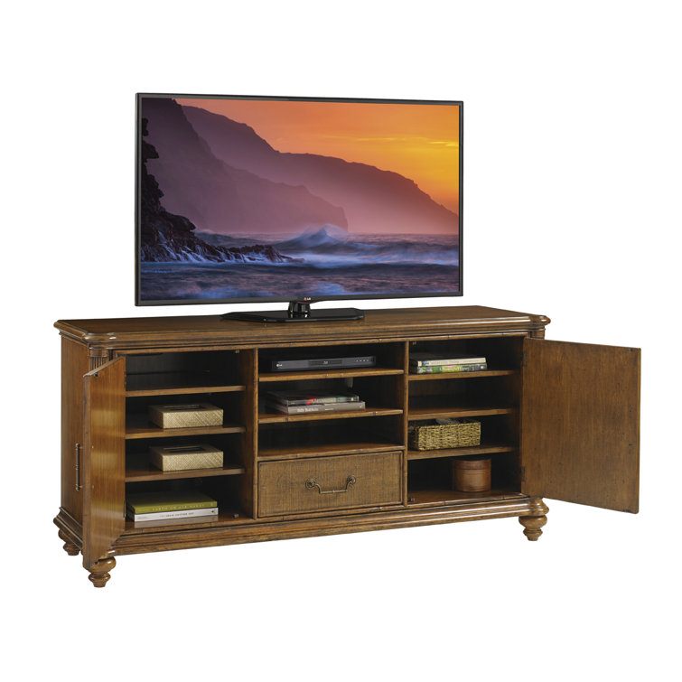 Bali Hai Pelican Cay 74" Brown Transitional Media Console