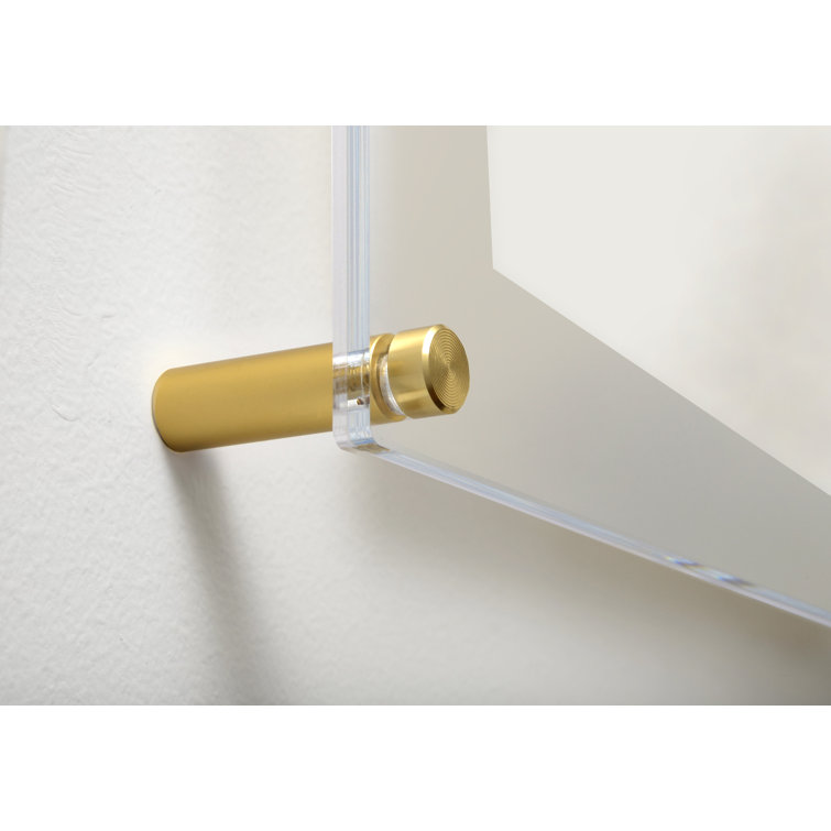 Gold 28x40 Acrylic Floating Wall Frame with Assembly Kit
