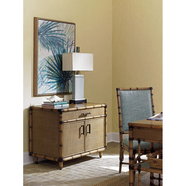 Bermuda Sands Brown Bamboo Transitional Storage Chest