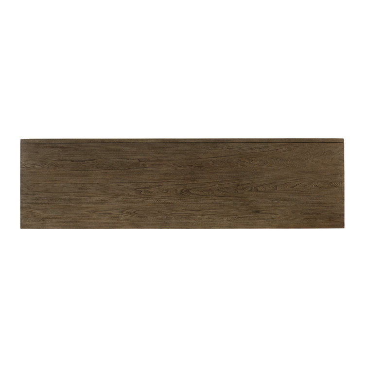 Hatteras Gray 65.5'' Elm Veneer Bed with Integrated Media Console