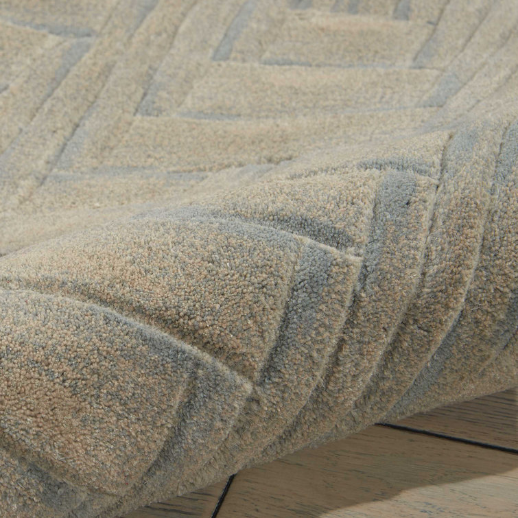 Handmade Abstract Wool Tufted Runner Rug