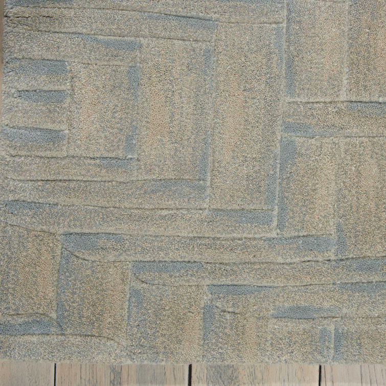 Handmade Abstract Wool Tufted Runner Rug