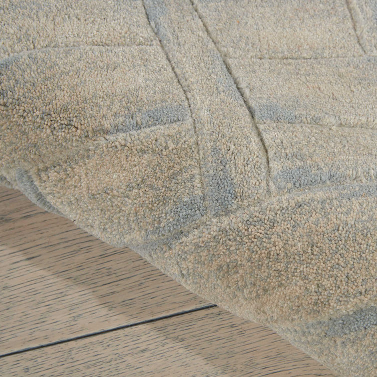 Handmade Abstract Wool Tufted Runner Rug