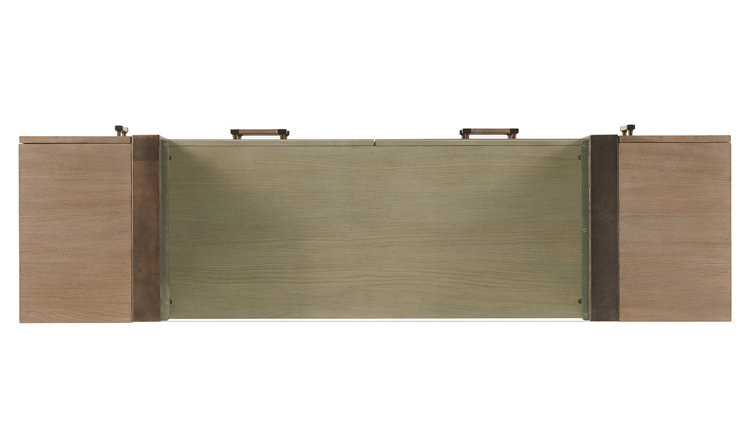 Gray Oak 76" Media Console with Cabinets