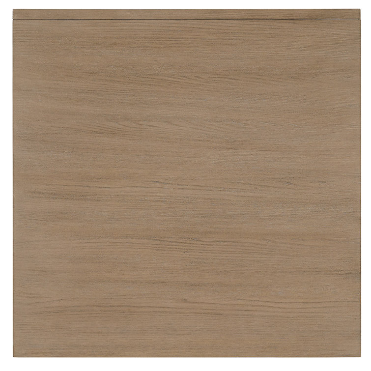 Casual Contemporary Taupe-Gray Square End Table with Storage