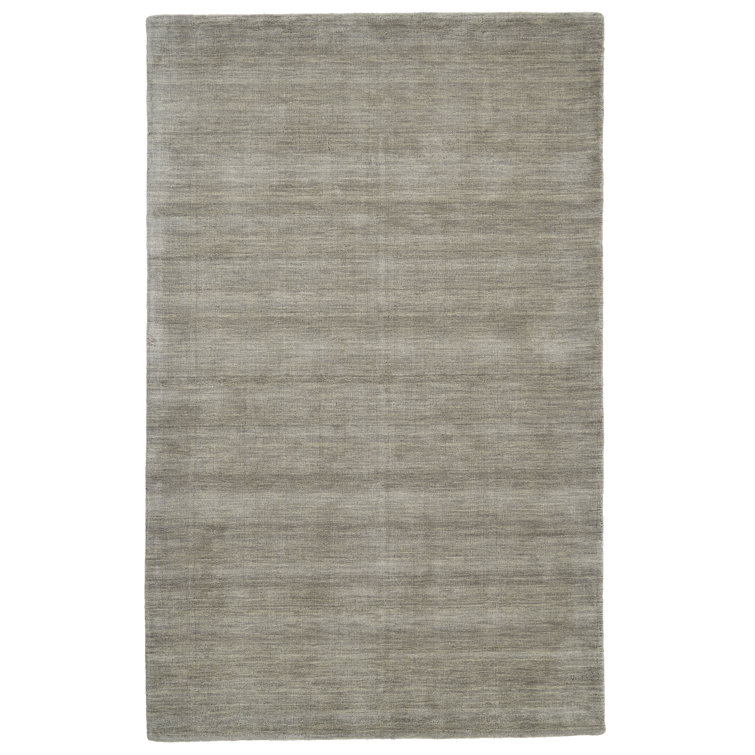 Gray Hand-Tufted Wool Runner Rug 2'6" x 8'