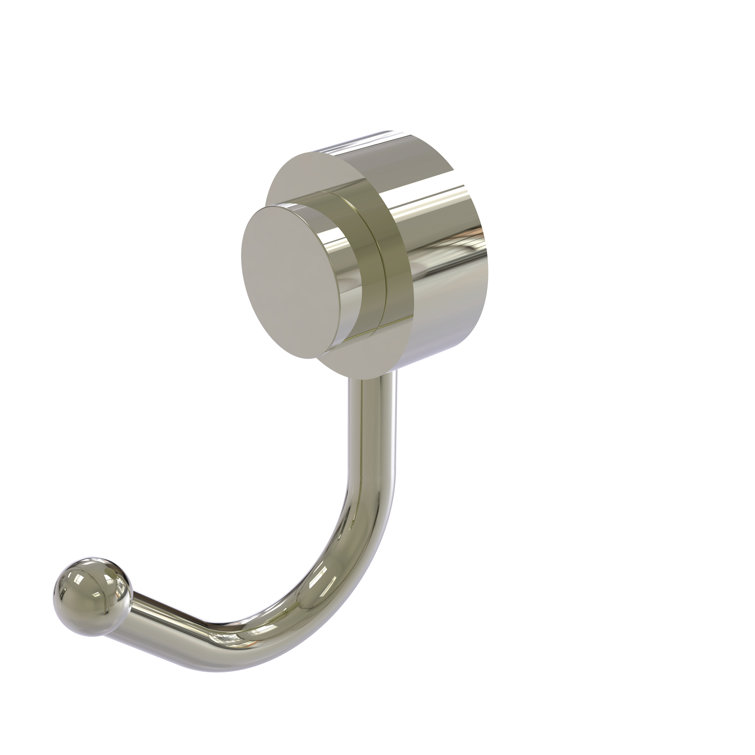 Polished Nickel Solid Brass Wall Mounted Robe Hook