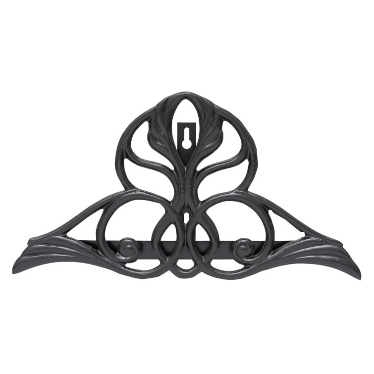 Victorian Black Aluminum Wall Mounted Hose Holder