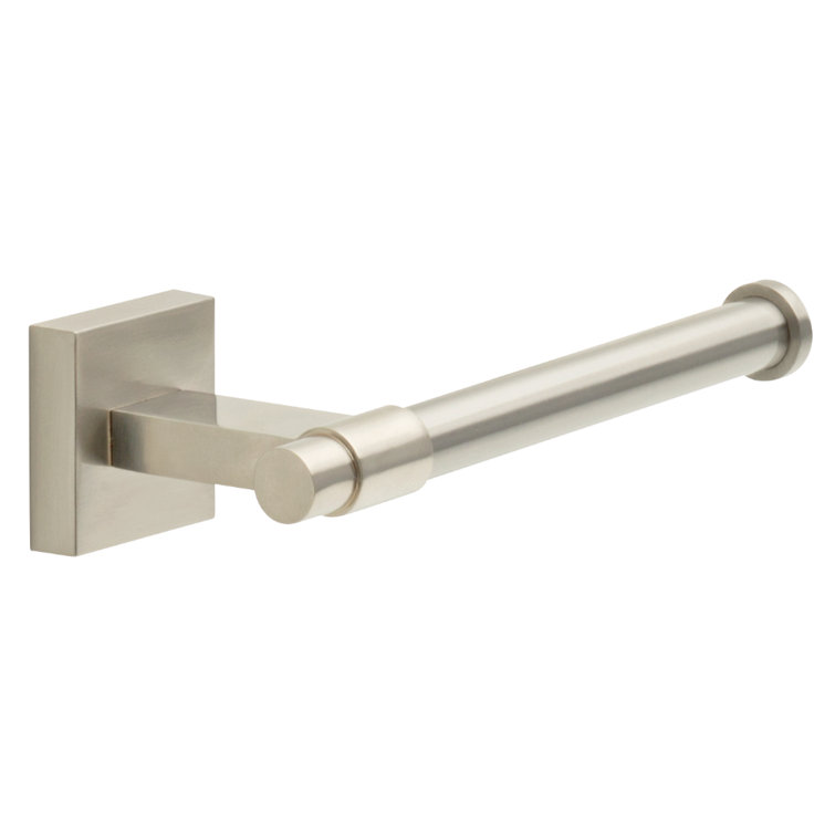 Maxted Brushed Nickel Modern Wall Mount Toilet Paper Holder