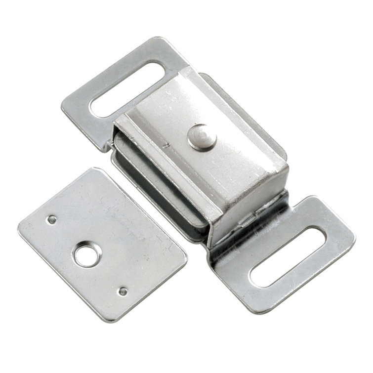 Silver Steel Magnetic Cabinet Door Catch