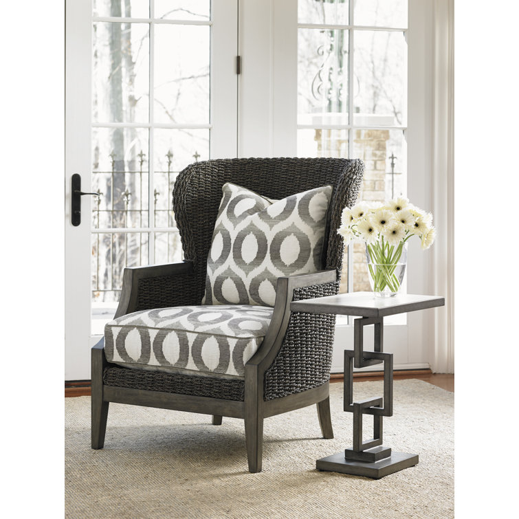 Deerwood 20" Gray Wood and Metal Rectangular Side Table