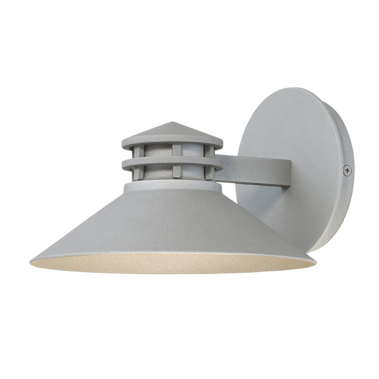 Sodor 1-Light Dimmable LED Outdoor Sconce in Bronze