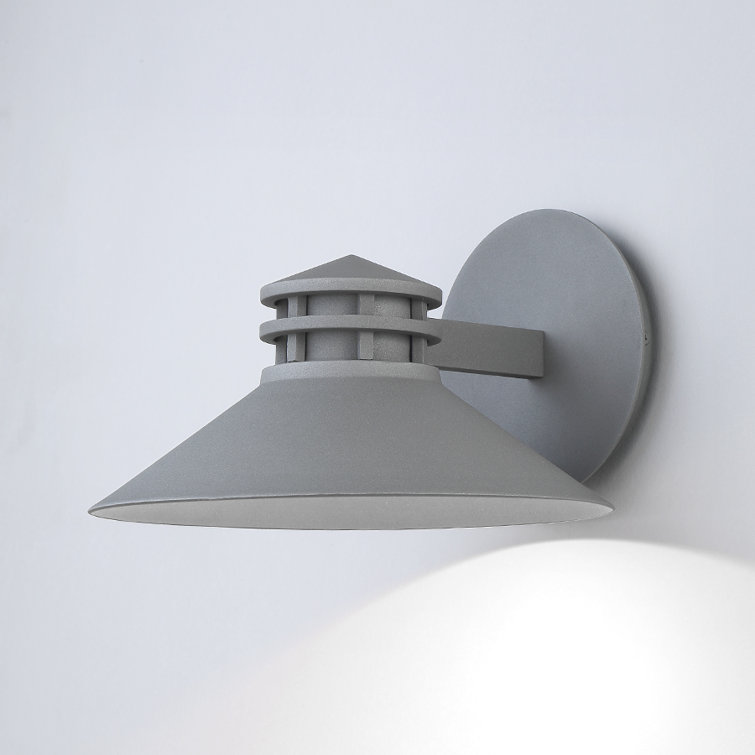 Sodor 1-Light Dimmable LED Outdoor Sconce in Bronze