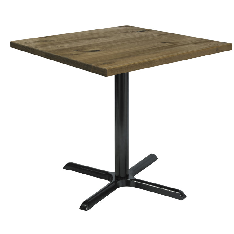 Urban Loft 42" Square Reclaimed Wood Counter Table in Natural Vintage