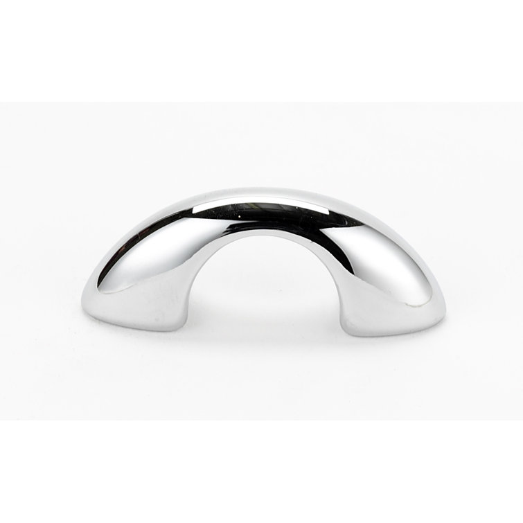 1.5" Polished Chrome Finger Cabinet Pull with Mounting Hardware