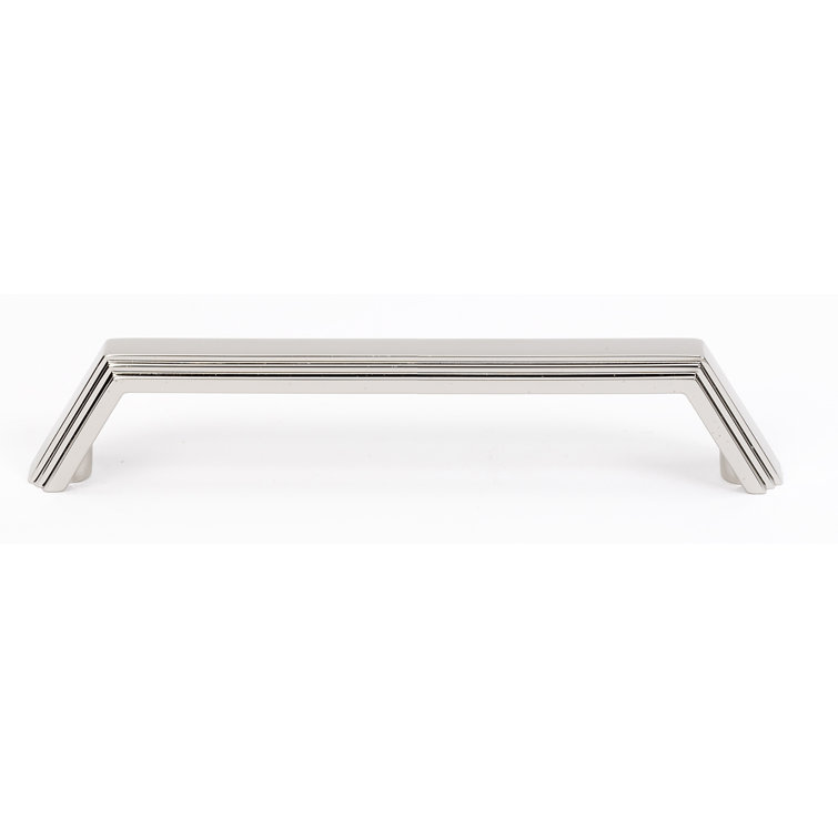 Polished Nickel 4" Modern Bar Pull with Mounting Hardware
